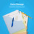 OS Plus 5-Tab Write on Big Tab Dividers with Single Curved Pocket, Assorted