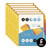 OS Plus 8-Tab Plastic Binder Dividers, 2 Pockets & Insertable Big Tabs