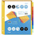 OS Plus 8-Tab Plastic Binder Dividers, 2 Pockets & Insertable Big Tabs