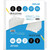 OS Plus 5-Tab, Write & Erase Binder Dividers with Single Pocket, White