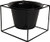 Metal Square 6" Home Garden Flower Plant Holder Removable Pot Stand Black