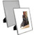 Silver 8x10 Picture Frames Set of 2 Photo for Wall Mount or Tabletop with 5x7 White Mat
