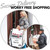 Large Waterproof Grocery Shopping Package w/Shoulder Pad Delivery Pouch Bag 22x16x10"