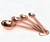 4 PCS Rose Gold Copper Stainless Steel Difference Size Measuring Spoons Set