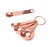 4 PCS Rose Gold Copper Stainless Steel Difference Size Measuring Spoons Set