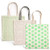 3 Pack Reusable Organic Cotton Tote Style Grocery All Purpose Bags