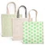 3 Pack Reusable Organic Cotton Tote Style Grocery All Purpose Bags
