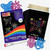 50 PCS Black Scratch Paper Set Art Craft Rainbow for Kids with 4 Unique Stencils