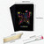 50 PCS Black Scratch Paper Set Art Craft Rainbow for Kids with 4 Unique Stencils