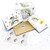 Unicorn Design 24 Invite Cards, 24 Thank You Cards, Bonus 24 Tattoos, and 48 Envelopes