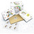 Unicorn Design 24 Invite Cards, 24 Thank You Cards, Bonus 24 Tattoos, and 48 Envelopes