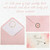 40 Gold Pink All Occasions Envelopes, Stickers Thank You Notes Cards Set 4x6"