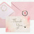 40 Gold Pink All Occasions Envelopes, Stickers Thank You Notes Cards Set 4x6"