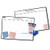 2 PCS Magnetic Daily Chore Chart Dry Erase Refrigerator 17x12 with 4 Markers