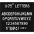 White Plastic Set of Letters Numbers and Symbols for Blackboard Home Decor Alphabet Characters for Board, 3.75" Height