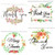 100 Floral All Occasions Envelopes, Thank You Table Notes Cards Set 4x6"