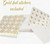 20 Christmas Holiday Greeting Gold Foil Envelopes Stickers Cards Bulk 5x5 inch