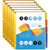 OS Plus 5-Tab Plastic Binder Dividers w/ 2 Pockets, Insertable Big Tabs
