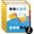 OS Plus 5-Tab Plastic Binder Dividers w/ 2 Pockets, Insertable Big Tabs