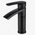 Ariana 7" Single Hole Single Handle 360 Degree Swivel Spout Bathroom Sink Faucet, Matte Black