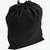 Black Polyester Drawstring Bag w/ Dual Push Button Cord Clasps (18" x 12.5")