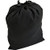 Black Polyester Drawstring Bag w/ Dual Push Button Cord Clasps (18" x 12.5")