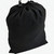 Black Polyester Drawstring Bag w/ Dual Push Button Cord Clasps (18" x 12.5")