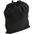 Black Polyester Drawstring Bag w/ Dual Push Button Cord Clasps (18" x 12.5")