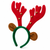 Dog Reindeer Antlers Headband Christmas Costume Outfit For Medium-Large Dogs