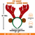 Dog Reindeer Antlers Headband Christmas Costume Outfit For Medium-Large Dogs