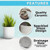 Ceramic Modern Home Gardening Plant Flower Planter Pots 5.75" with Drainage Hole