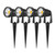 LED Landscape Lighting, 5W Waterproof Outdoor Spotlight 4-Pack 3000K or 5000K