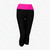 Alta Women’s Two Tone Foldover Yoga Capri Cropped Workout Leggings