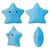 Twinkle Star Glowing LED Night Light Plush Pillows Stuffed Toys for Kids Blue