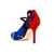 Isa Tapia Barcelona Embroidered Suede Mary Jane Closed Pointed-Toe Heels Pump