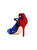 Isa Tapia Barcelona Embroidered Suede Mary Jane Closed Pointed-Toe Heels Pump
