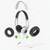 Boom SWAP Water Resistant Customizable Headphones w/ Inline Mic & Remote - White