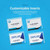 OS Plus OSNBPSC12 2.25 x 3.5 in. 12 Pack - Pin Horizontal  Name Badge Holder