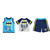 DC Comics Toddlers 3 Piece Tank, T-Shirt, and Shorts Clothing Set, Batman
