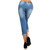 Bonage Fashion Women's Distressed Denim Blue Jeans - Multiple Styles and Sizes