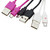 12 Pack 3 Ft  USB 2.0 A-Male to Micro B Cables, 6 Black, 4 White, 2 Pink Cables