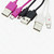 12 Pack 3 Ft  USB 2.0 A-Male to Micro B Cables, 6 Black, 4 White, 2 Pink Cables