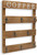 Coffee Mug Holder Wall Mounted Rustic Kitchen Wood For Bar or Station Coffee Rack