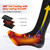 Rechargeable Electric Socks Unisex Battery Powered Heat Insulated Socks Kit for Hunting Skiing and Cold Feet 8.3" - 12.5"