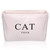 Canvas Storage Basket Rectangular with Handles 7.5''x16''x12.25'', Household Storage For Blankets, Towels, Toys - White Canvas, Cat Toys Print - 3 Pack
