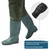 Hunting Fishing Waders Fly Fishing Waders for Men Women with Boots, Waterproof Bootfoot Nylon/PVC Wader, Sizes 9-13