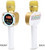 Singing Machine CPK545, Official Carpool Karaoke, The Mic, Bluetooth Microphone for Cars, White