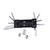16-in-1 Black Pocket Multi-Tool Kit with LED Light and Laser Pointer II116