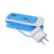 Universal AC Charger 3-in-1 w/Dual 2.1Amp USB Ports Compact for Travel (Blue)