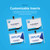 OS Plus Clip On Style Name Badges, Top-Loading, Precut, 2 1/4" X 3 1/2"